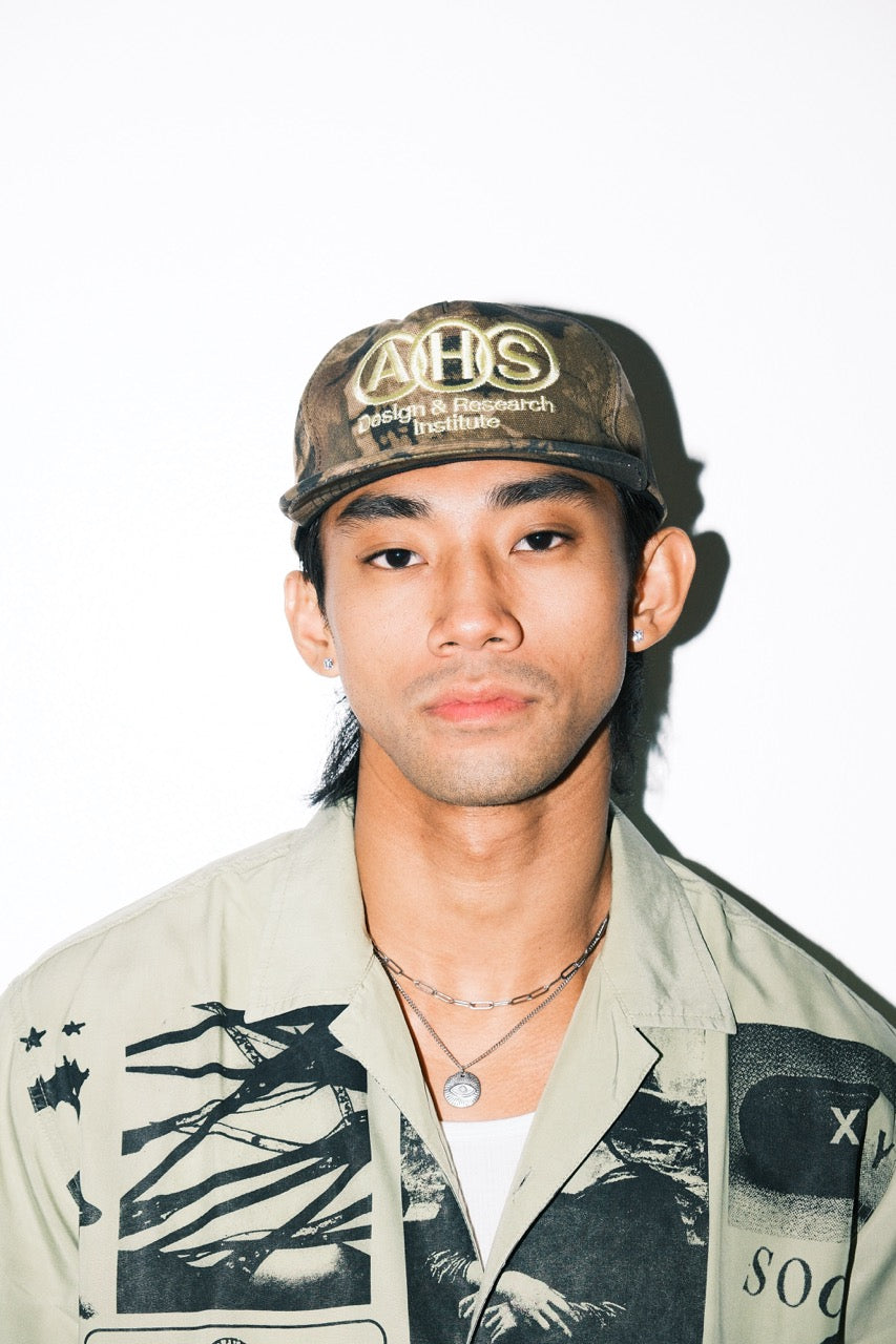 Promo Hat in Tree Camo (Cream Logo)